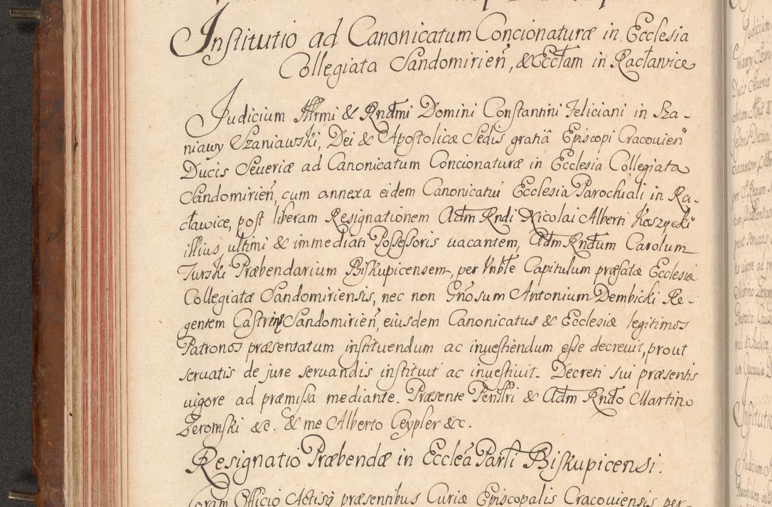 Zdjęcie nr 91 dla obiektu archiwalnego: Acta actorum episcopalium R. D. Constantini Feliciani in Szaniawy Szaniawski, episcopi Cracoviensis, ducis Severiae per annos 1724 - 1727 conscripta. Volumen II