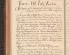 Zdjęcie nr 91 dla obiektu archiwalnego: Acta actorum episcopalium R. D. Constantini Feliciani in Szaniawy Szaniawski, episcopi Cracoviensis, ducis Severiae per annos 1724 - 1727 conscripta. Volumen II