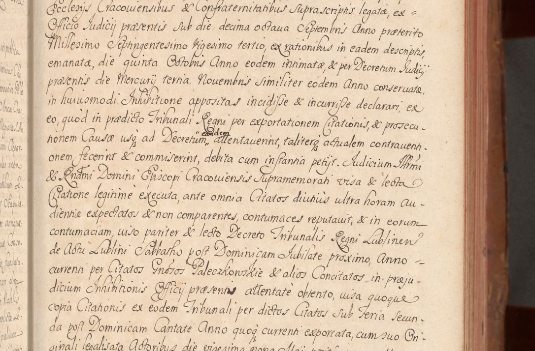 Zdjęcie nr 90 dla obiektu archiwalnego: Acta actorum episcopalium R. D. Constantini Feliciani in Szaniawy Szaniawski, episcopi Cracoviensis, ducis Severiae per annos 1724 - 1727 conscripta. Volumen II