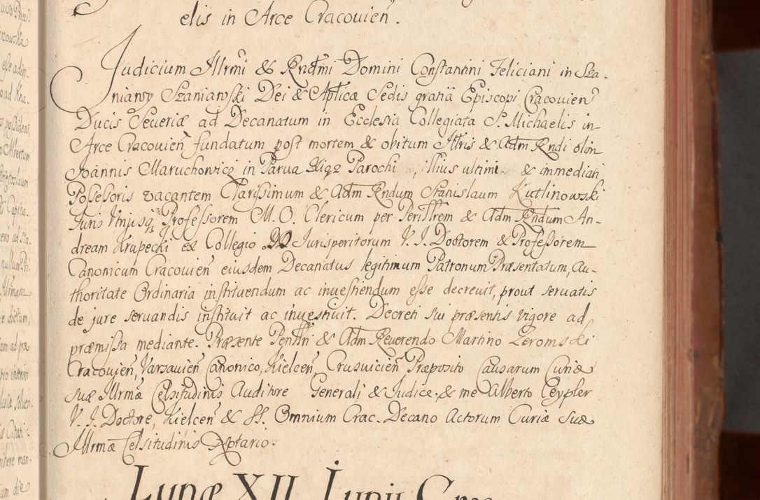 Zdjęcie nr 84 dla obiektu archiwalnego: Acta actorum episcopalium R. D. Constantini Feliciani in Szaniawy Szaniawski, episcopi Cracoviensis, ducis Severiae per annos 1724 - 1727 conscripta. Volumen II