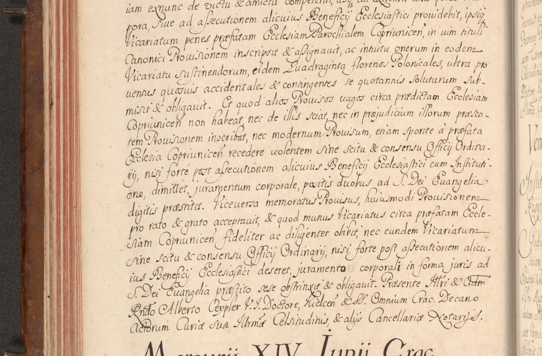 Zdjęcie nr 85 dla obiektu archiwalnego: Acta actorum episcopalium R. D. Constantini Feliciani in Szaniawy Szaniawski, episcopi Cracoviensis, ducis Severiae per annos 1724 - 1727 conscripta. Volumen II