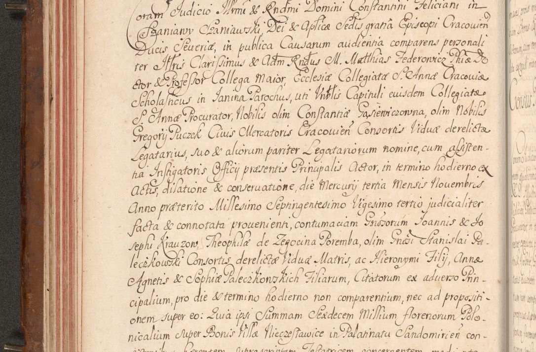 Zdjęcie nr 77 dla obiektu archiwalnego: Acta actorum episcopalium R. D. Constantini Feliciani in Szaniawy Szaniawski, episcopi Cracoviensis, ducis Severiae per annos 1724 - 1727 conscripta. Volumen II