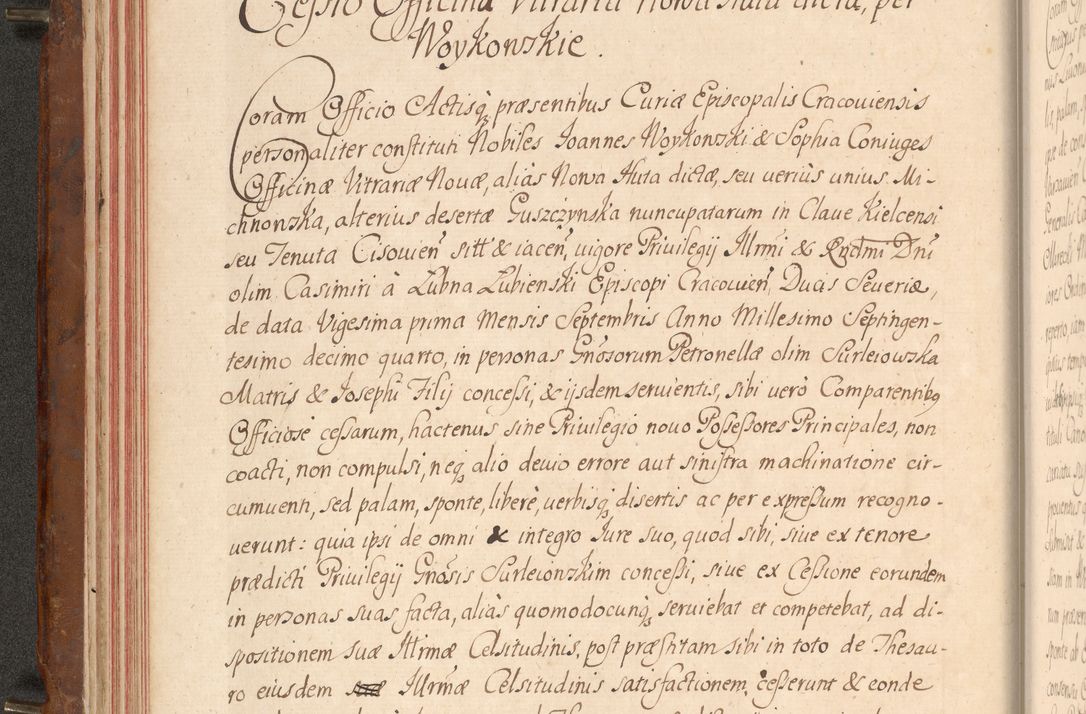 Zdjęcie nr 65 dla obiektu archiwalnego: Acta actorum episcopalium R. D. Constantini Feliciani in Szaniawy Szaniawski, episcopi Cracoviensis, ducis Severiae per annos 1724 - 1727 conscripta. Volumen II