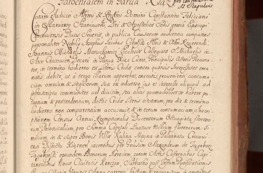 Zdjęcie nr 68 dla obiektu archiwalnego: Acta actorum episcopalium R. D. Constantini Feliciani in Szaniawy Szaniawski, episcopi Cracoviensis, ducis Severiae per annos 1724 - 1727 conscripta. Volumen II