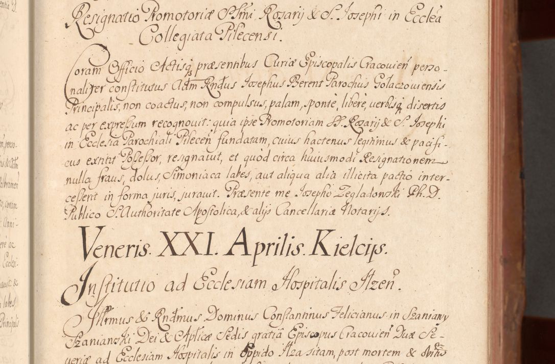 Zdjęcie nr 64 dla obiektu archiwalnego: Acta actorum episcopalium R. D. Constantini Feliciani in Szaniawy Szaniawski, episcopi Cracoviensis, ducis Severiae per annos 1724 - 1727 conscripta. Volumen II