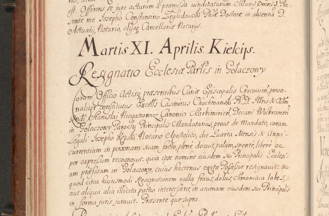 Zdjęcie nr 63 dla obiektu archiwalnego: Acta actorum episcopalium R. D. Constantini Feliciani in Szaniawy Szaniawski, episcopi Cracoviensis, ducis Severiae per annos 1724 - 1727 conscripta. Volumen II