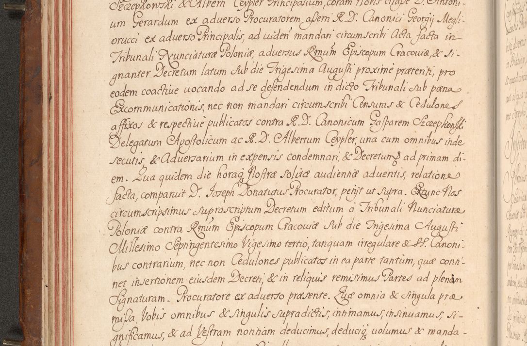 Zdjęcie nr 61 dla obiektu archiwalnego: Acta actorum episcopalium R. D. Constantini Feliciani in Szaniawy Szaniawski, episcopi Cracoviensis, ducis Severiae per annos 1724 - 1727 conscripta. Volumen II