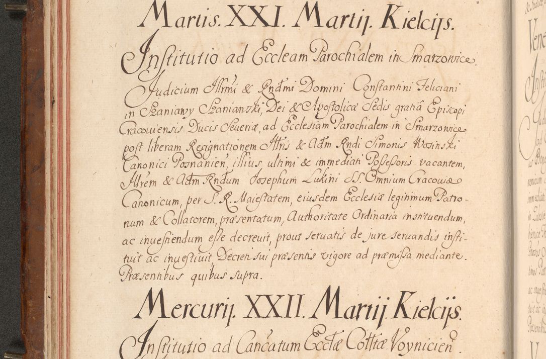 Zdjęcie nr 51 dla obiektu archiwalnego: Acta actorum episcopalium R. D. Constantini Feliciani in Szaniawy Szaniawski, episcopi Cracoviensis, ducis Severiae per annos 1724 - 1727 conscripta. Volumen II