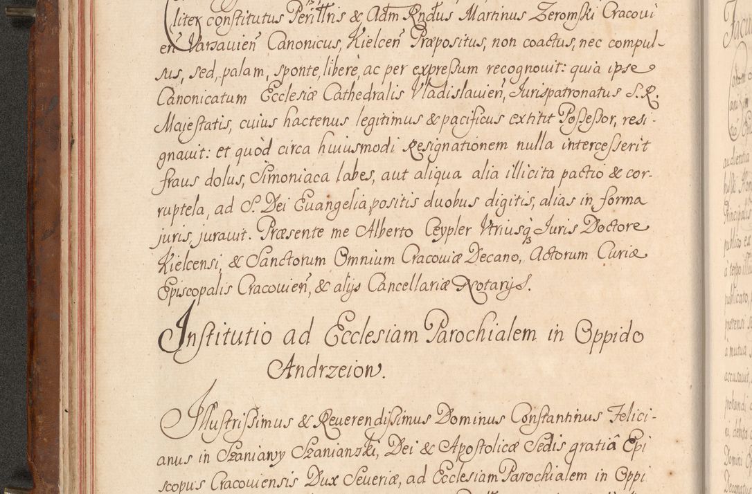 Zdjęcie nr 49 dla obiektu archiwalnego: Acta actorum episcopalium R. D. Constantini Feliciani in Szaniawy Szaniawski, episcopi Cracoviensis, ducis Severiae per annos 1724 - 1727 conscripta. Volumen II