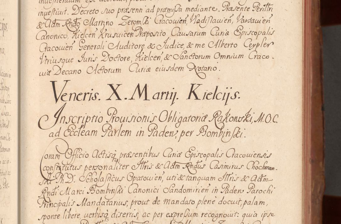 Zdjęcie nr 46 dla obiektu archiwalnego: Acta actorum episcopalium R. D. Constantini Feliciani in Szaniawy Szaniawski, episcopi Cracoviensis, ducis Severiae per annos 1724 - 1727 conscripta. Volumen II