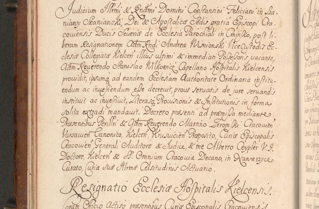 Zdjęcie nr 37 dla obiektu archiwalnego: Acta actorum episcopalium R. D. Constantini Feliciani in Szaniawy Szaniawski, episcopi Cracoviensis, ducis Severiae per annos 1724 - 1727 conscripta. Volumen II