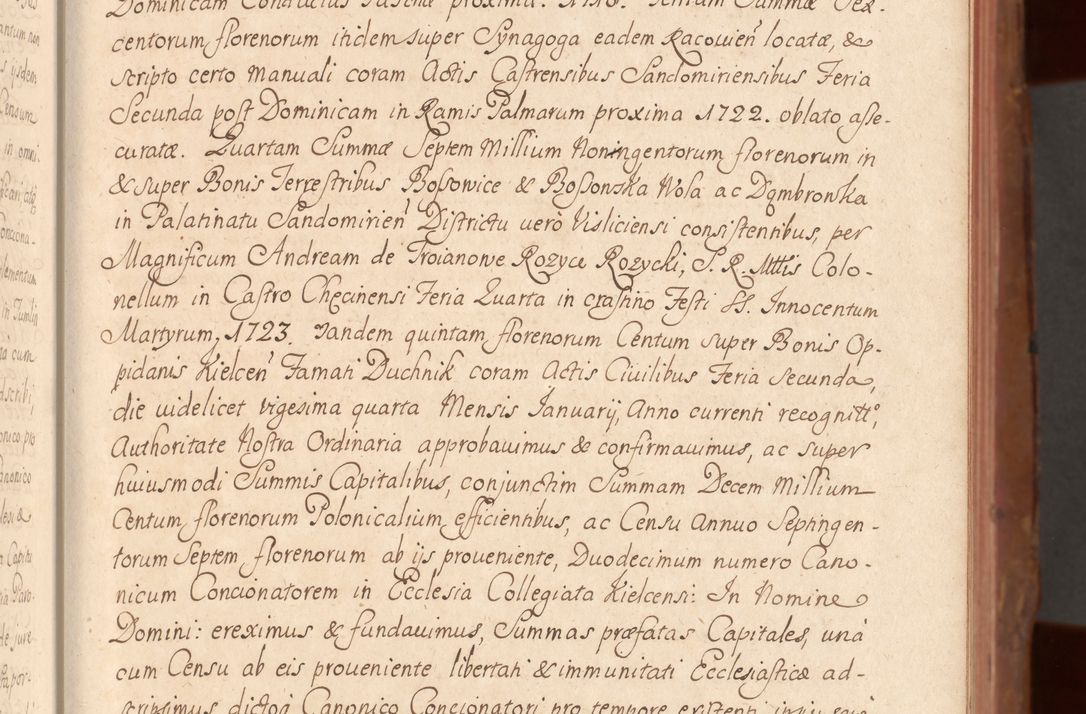 Zdjęcie nr 32 dla obiektu archiwalnego: Acta actorum episcopalium R. D. Constantini Feliciani in Szaniawy Szaniawski, episcopi Cracoviensis, ducis Severiae per annos 1724 - 1727 conscripta. Volumen II