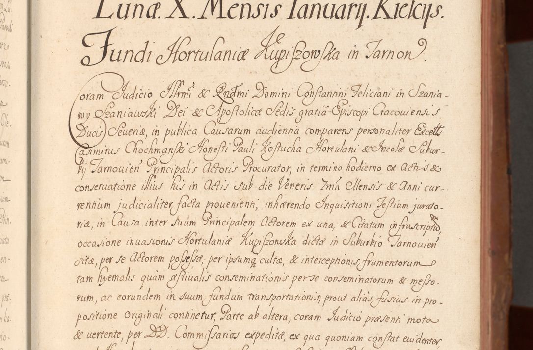 Zdjęcie nr 20 dla obiektu archiwalnego: Acta actorum episcopalium R. D. Constantini Feliciani in Szaniawy Szaniawski, episcopi Cracoviensis, ducis Severiae per annos 1724 - 1727 conscripta. Volumen II