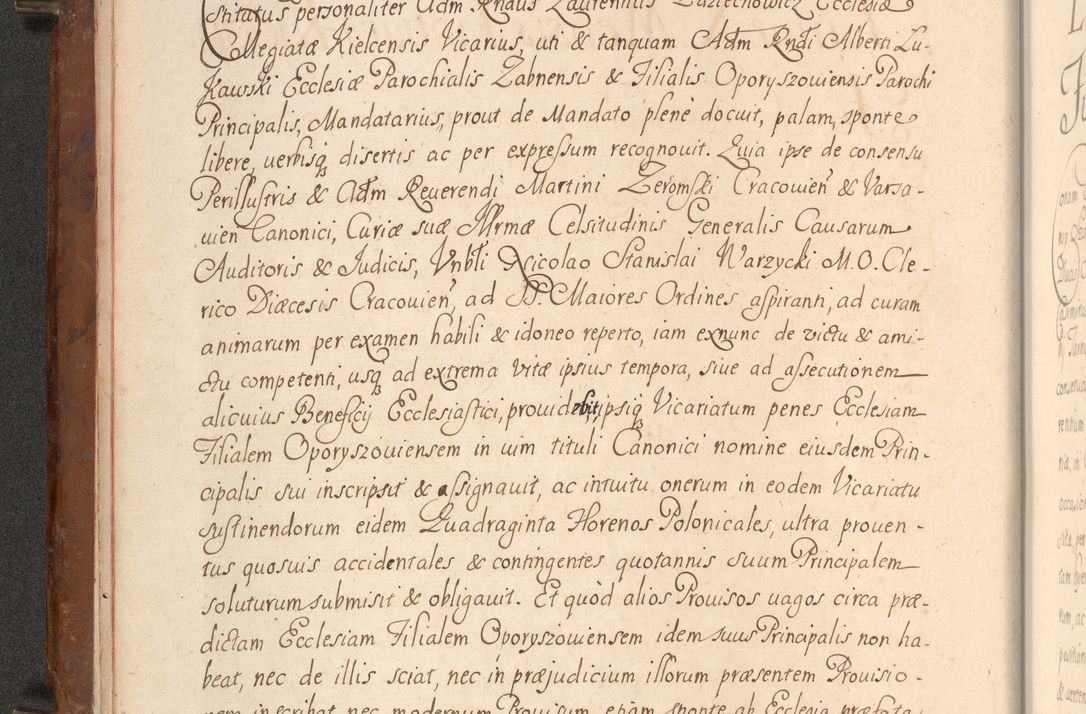Zdjęcie nr 19 dla obiektu archiwalnego: Acta actorum episcopalium R. D. Constantini Feliciani in Szaniawy Szaniawski, episcopi Cracoviensis, ducis Severiae per annos 1724 - 1727 conscripta. Volumen II