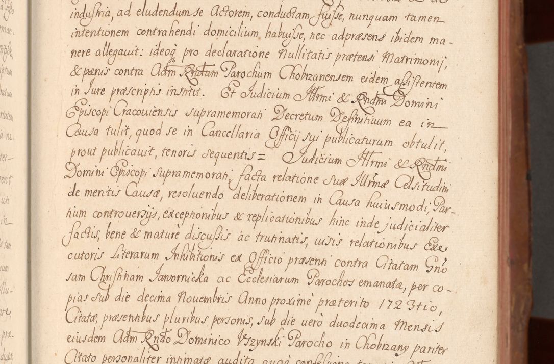 Zdjęcie nr 16 dla obiektu archiwalnego: Acta actorum episcopalium R. D. Constantini Feliciani in Szaniawy Szaniawski, episcopi Cracoviensis, ducis Severiae per annos 1724 - 1727 conscripta. Volumen II