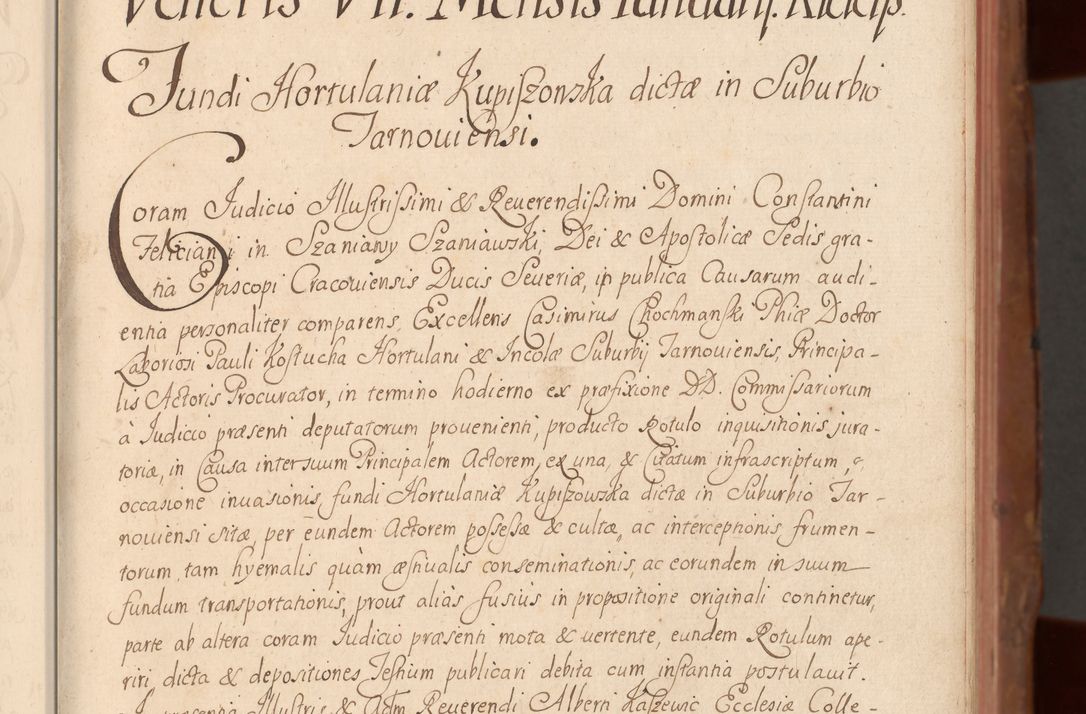 Zdjęcie nr 12 dla obiektu archiwalnego: Acta actorum episcopalium R. D. Constantini Feliciani in Szaniawy Szaniawski, episcopi Cracoviensis, ducis Severiae per annos 1724 - 1727 conscripta. Volumen II