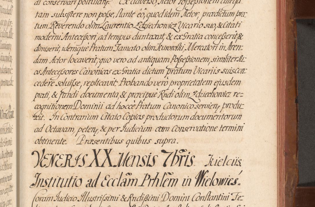 Zdjęcie nr 604 dla obiektu archiwalnego: Acta actorum episcopalium R. D. Constantini Feliciani in Szaniawy Szaniawski, episcopi Cracoviensis, ducis Severiae per annos 1724 - 1727 conscripta. Volumen II