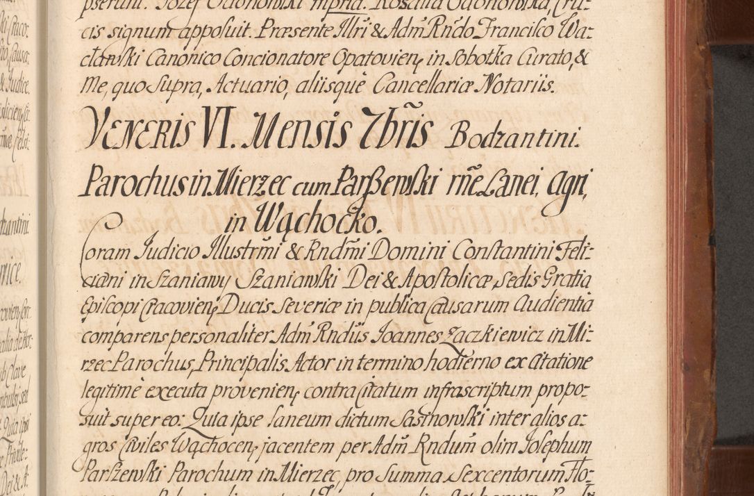 Zdjęcie nr 598 dla obiektu archiwalnego: Acta actorum episcopalium R. D. Constantini Feliciani in Szaniawy Szaniawski, episcopi Cracoviensis, ducis Severiae per annos 1724 - 1727 conscripta. Volumen II