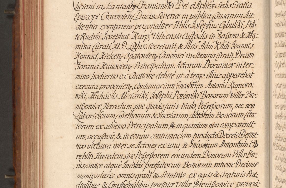 Zdjęcie nr 601 dla obiektu archiwalnego: Acta actorum episcopalium R. D. Constantini Feliciani in Szaniawy Szaniawski, episcopi Cracoviensis, ducis Severiae per annos 1724 - 1727 conscripta. Volumen II