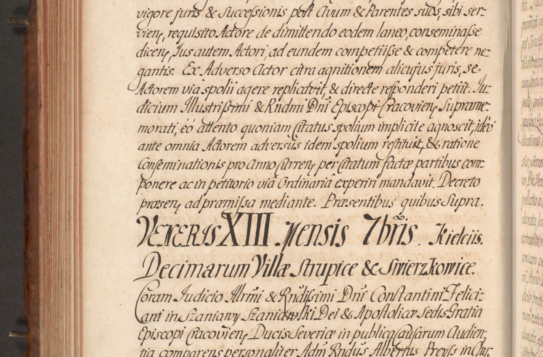 Zdjęcie nr 599 dla obiektu archiwalnego: Acta actorum episcopalium R. D. Constantini Feliciani in Szaniawy Szaniawski, episcopi Cracoviensis, ducis Severiae per annos 1724 - 1727 conscripta. Volumen II