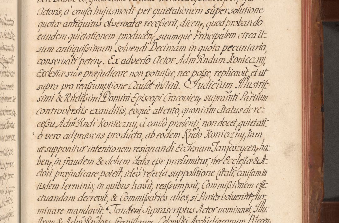Zdjęcie nr 582 dla obiektu archiwalnego: Acta actorum episcopalium R. D. Constantini Feliciani in Szaniawy Szaniawski, episcopi Cracoviensis, ducis Severiae per annos 1724 - 1727 conscripta. Volumen II