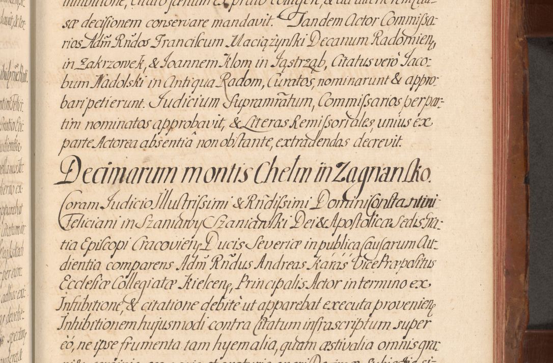 Zdjęcie nr 580 dla obiektu archiwalnego: Acta actorum episcopalium R. D. Constantini Feliciani in Szaniawy Szaniawski, episcopi Cracoviensis, ducis Severiae per annos 1724 - 1727 conscripta. Volumen II