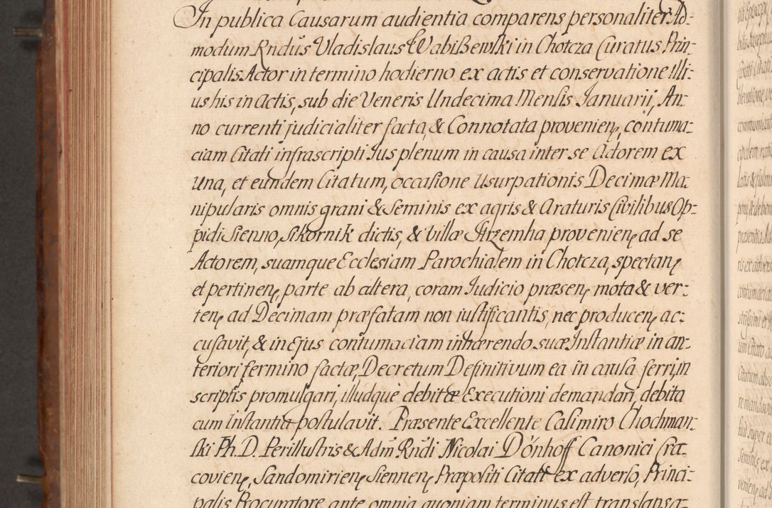 Zdjęcie nr 577 dla obiektu archiwalnego: Acta actorum episcopalium R. D. Constantini Feliciani in Szaniawy Szaniawski, episcopi Cracoviensis, ducis Severiae per annos 1724 - 1727 conscripta. Volumen II