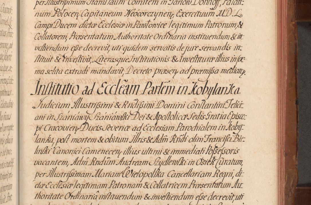 Zdjęcie nr 574 dla obiektu archiwalnego: Acta actorum episcopalium R. D. Constantini Feliciani in Szaniawy Szaniawski, episcopi Cracoviensis, ducis Severiae per annos 1724 - 1727 conscripta. Volumen II