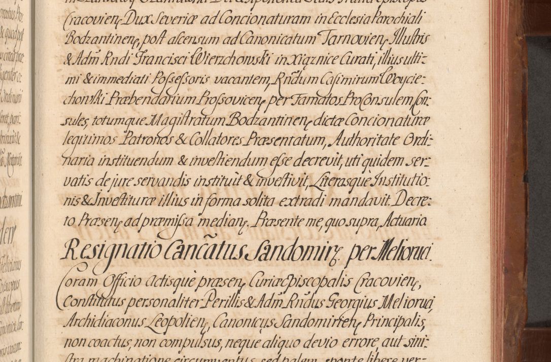 Zdjęcie nr 572 dla obiektu archiwalnego: Acta actorum episcopalium R. D. Constantini Feliciani in Szaniawy Szaniawski, episcopi Cracoviensis, ducis Severiae per annos 1724 - 1727 conscripta. Volumen II