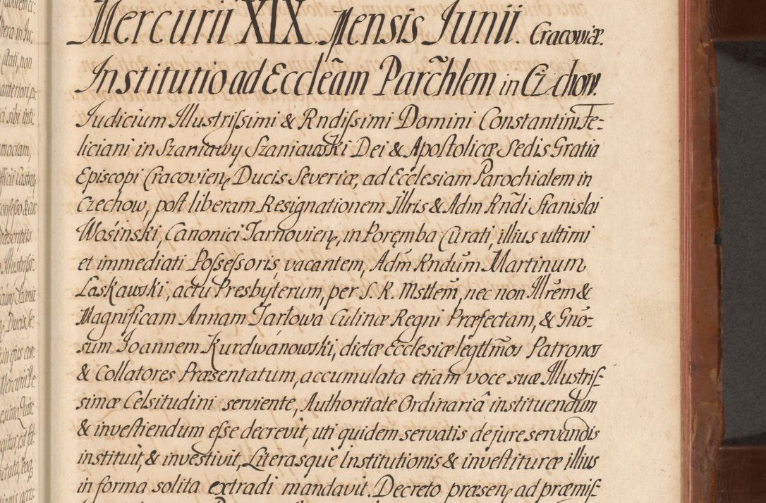 Zdjęcie nr 564 dla obiektu archiwalnego: Acta actorum episcopalium R. D. Constantini Feliciani in Szaniawy Szaniawski, episcopi Cracoviensis, ducis Severiae per annos 1724 - 1727 conscripta. Volumen II