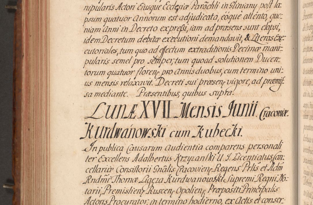 Zdjęcie nr 561 dla obiektu archiwalnego: Acta actorum episcopalium R. D. Constantini Feliciani in Szaniawy Szaniawski, episcopi Cracoviensis, ducis Severiae per annos 1724 - 1727 conscripta. Volumen II