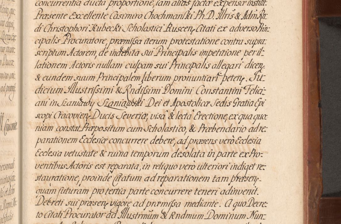 Zdjęcie nr 562 dla obiektu archiwalnego: Acta actorum episcopalium R. D. Constantini Feliciani in Szaniawy Szaniawski, episcopi Cracoviensis, ducis Severiae per annos 1724 - 1727 conscripta. Volumen II