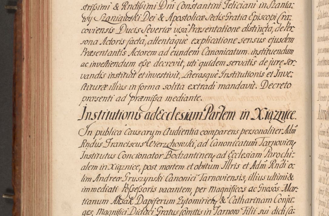 Zdjęcie nr 557 dla obiektu archiwalnego: Acta actorum episcopalium R. D. Constantini Feliciani in Szaniawy Szaniawski, episcopi Cracoviensis, ducis Severiae per annos 1724 - 1727 conscripta. Volumen II