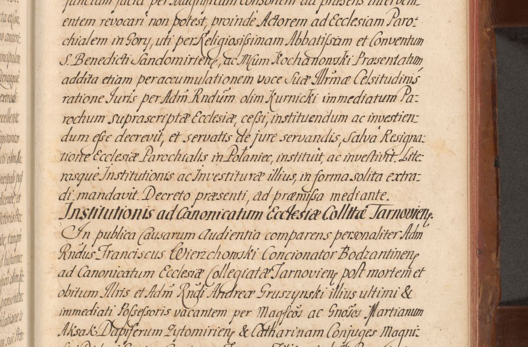 Zdjęcie nr 556 dla obiektu archiwalnego: Acta actorum episcopalium R. D. Constantini Feliciani in Szaniawy Szaniawski, episcopi Cracoviensis, ducis Severiae per annos 1724 - 1727 conscripta. Volumen II