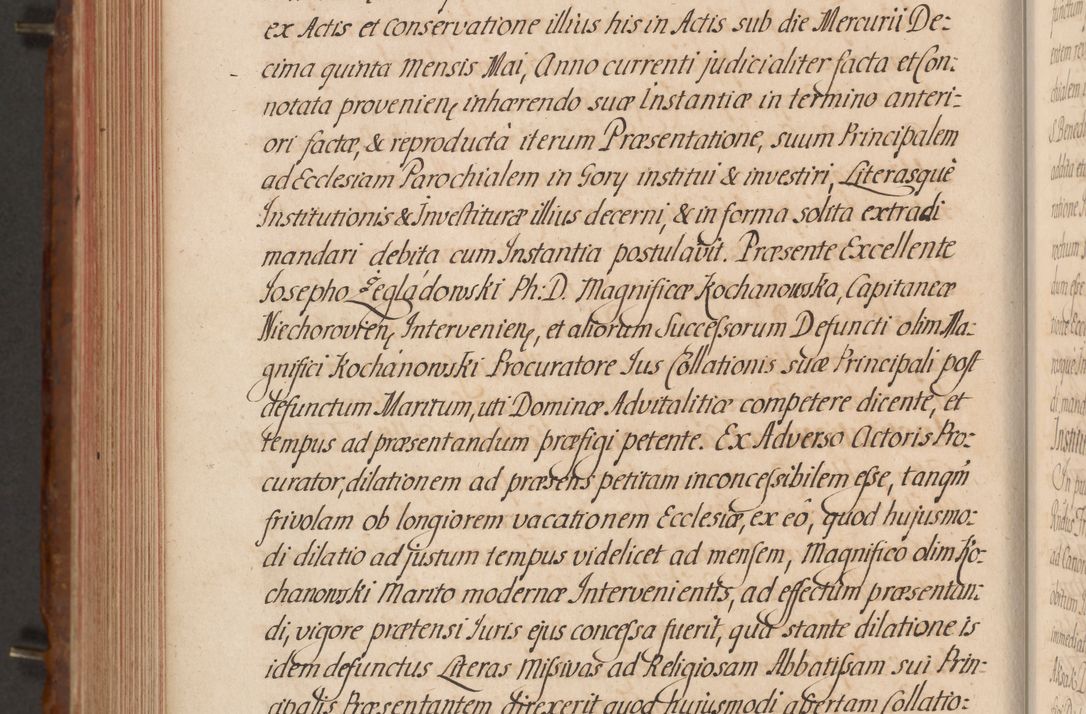 Zdjęcie nr 555 dla obiektu archiwalnego: Acta actorum episcopalium R. D. Constantini Feliciani in Szaniawy Szaniawski, episcopi Cracoviensis, ducis Severiae per annos 1724 - 1727 conscripta. Volumen II