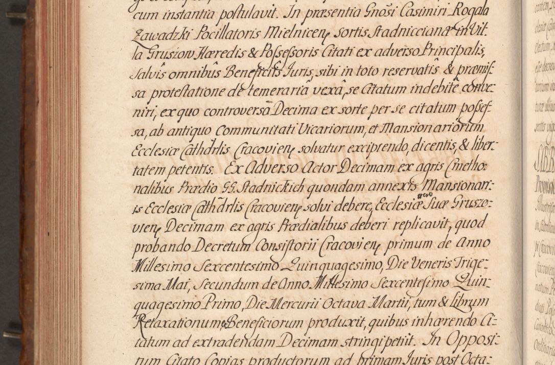 Zdjęcie nr 553 dla obiektu archiwalnego: Acta actorum episcopalium R. D. Constantini Feliciani in Szaniawy Szaniawski, episcopi Cracoviensis, ducis Severiae per annos 1724 - 1727 conscripta. Volumen II
