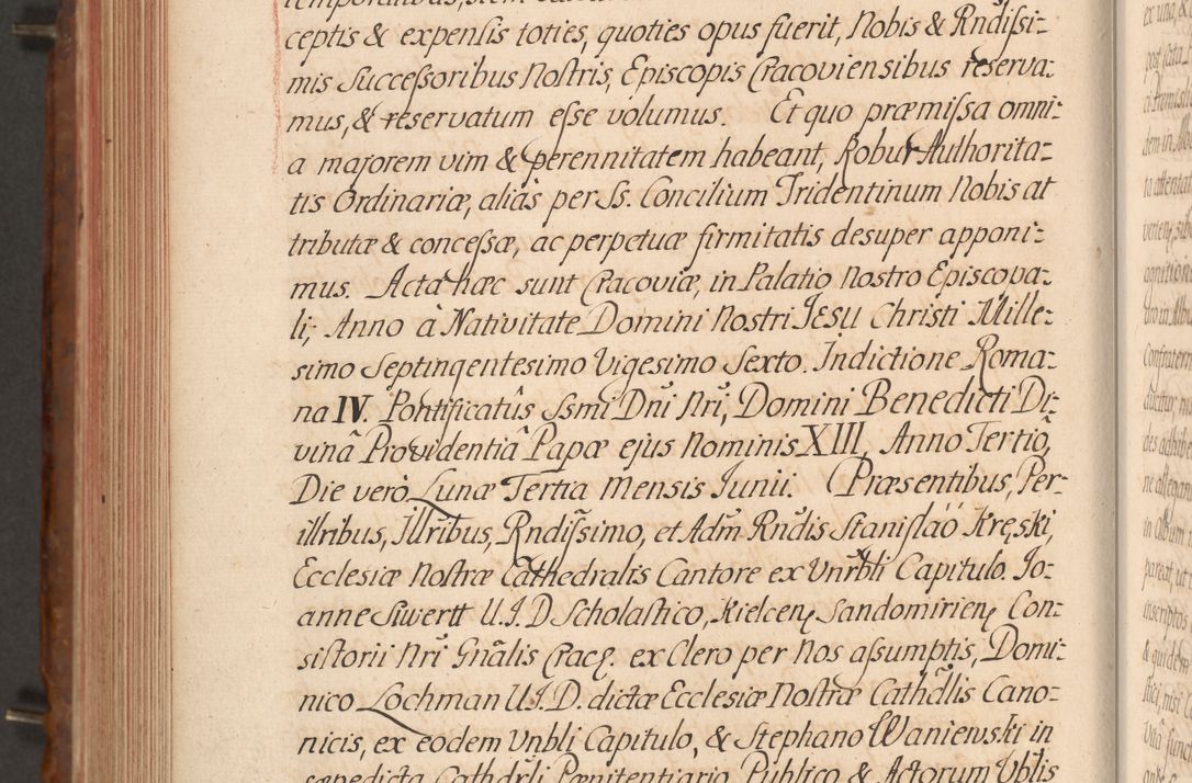 Zdjęcie nr 545 dla obiektu archiwalnego: Acta actorum episcopalium R. D. Constantini Feliciani in Szaniawy Szaniawski, episcopi Cracoviensis, ducis Severiae per annos 1724 - 1727 conscripta. Volumen II
