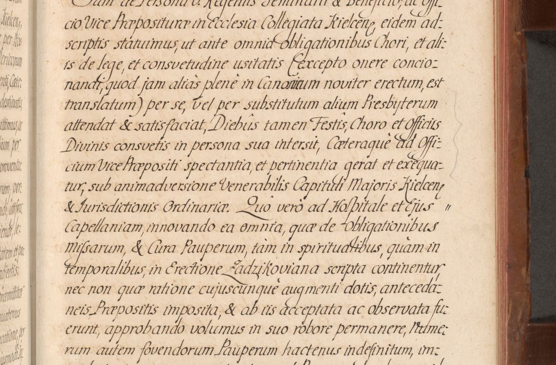 Zdjęcie nr 538 dla obiektu archiwalnego: Acta actorum episcopalium R. D. Constantini Feliciani in Szaniawy Szaniawski, episcopi Cracoviensis, ducis Severiae per annos 1724 - 1727 conscripta. Volumen II