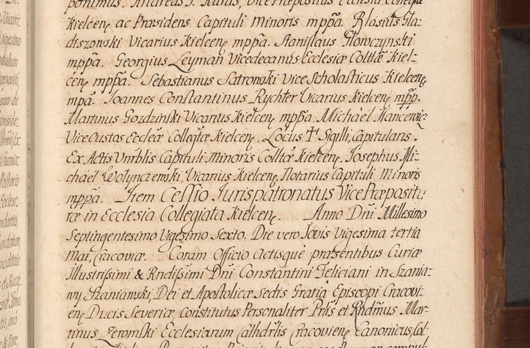 Zdjęcie nr 534 dla obiektu archiwalnego: Acta actorum episcopalium R. D. Constantini Feliciani in Szaniawy Szaniawski, episcopi Cracoviensis, ducis Severiae per annos 1724 - 1727 conscripta. Volumen II
