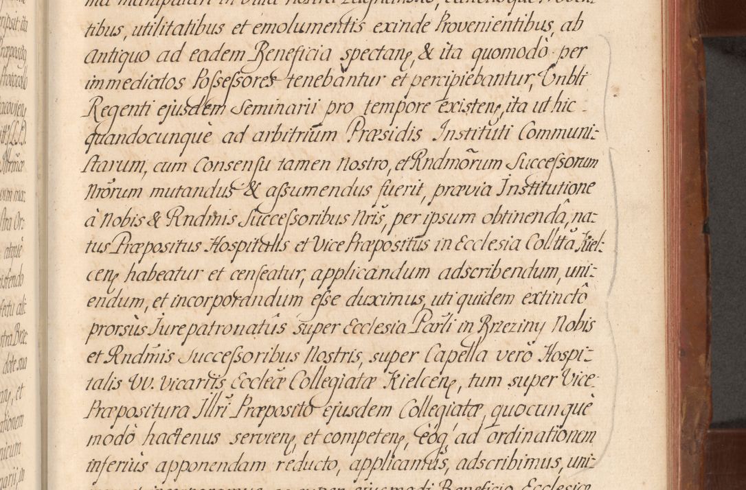 Zdjęcie nr 536 dla obiektu archiwalnego: Acta actorum episcopalium R. D. Constantini Feliciani in Szaniawy Szaniawski, episcopi Cracoviensis, ducis Severiae per annos 1724 - 1727 conscripta. Volumen II