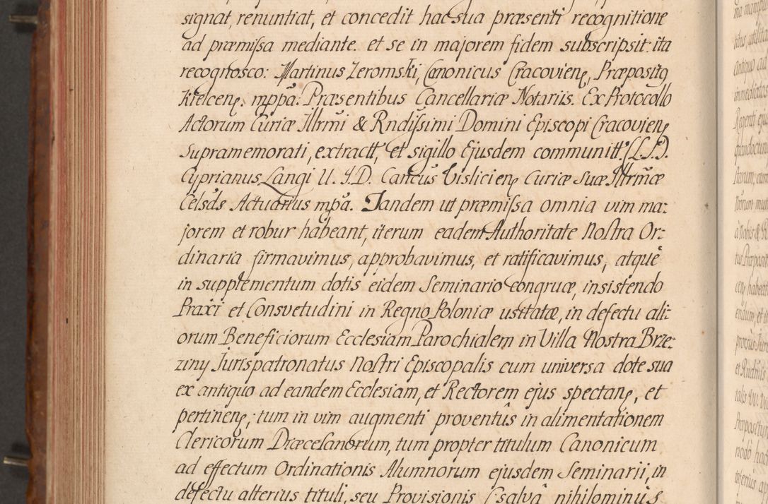 Zdjęcie nr 535 dla obiektu archiwalnego: Acta actorum episcopalium R. D. Constantini Feliciani in Szaniawy Szaniawski, episcopi Cracoviensis, ducis Severiae per annos 1724 - 1727 conscripta. Volumen II