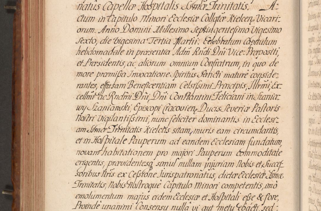 Zdjęcie nr 533 dla obiektu archiwalnego: Acta actorum episcopalium R. D. Constantini Feliciani in Szaniawy Szaniawski, episcopi Cracoviensis, ducis Severiae per annos 1724 - 1727 conscripta. Volumen II