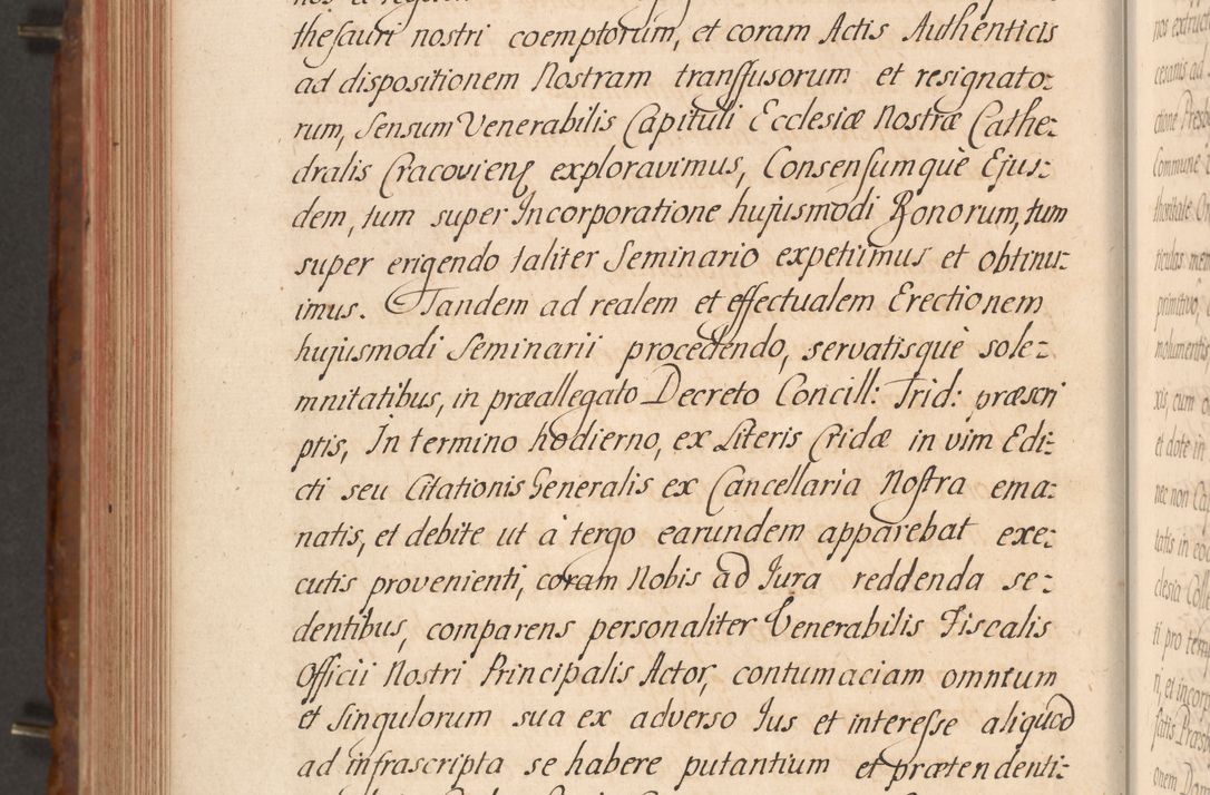 Zdjęcie nr 525 dla obiektu archiwalnego: Acta actorum episcopalium R. D. Constantini Feliciani in Szaniawy Szaniawski, episcopi Cracoviensis, ducis Severiae per annos 1724 - 1727 conscripta. Volumen II