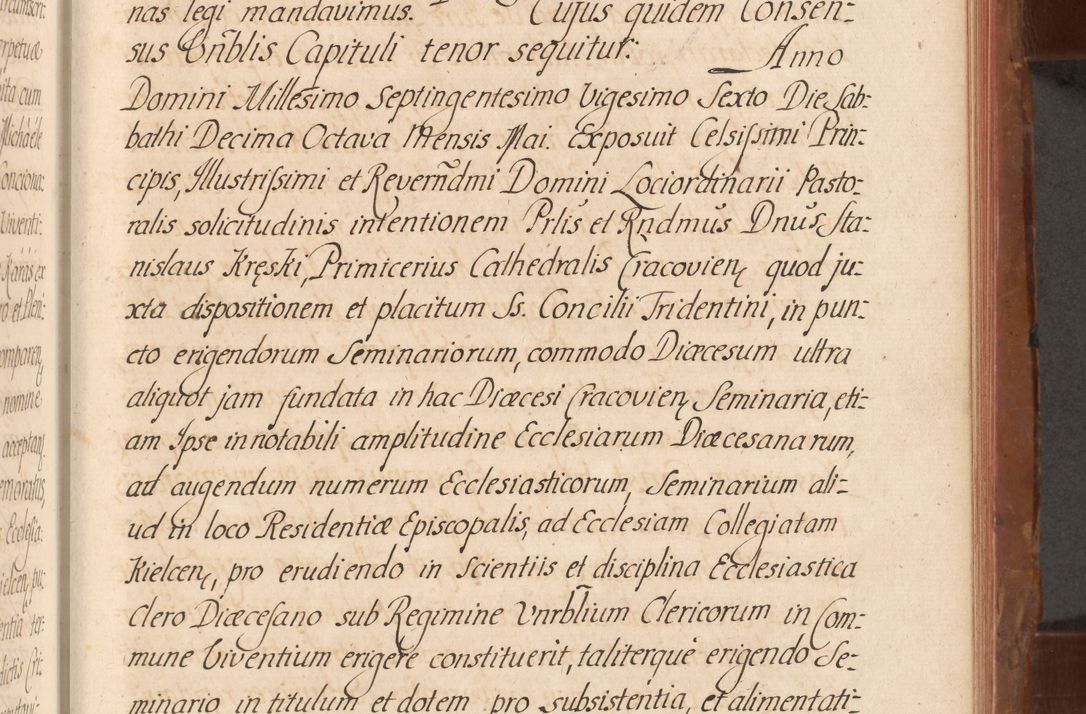 Zdjęcie nr 528 dla obiektu archiwalnego: Acta actorum episcopalium R. D. Constantini Feliciani in Szaniawy Szaniawski, episcopi Cracoviensis, ducis Severiae per annos 1724 - 1727 conscripta. Volumen II