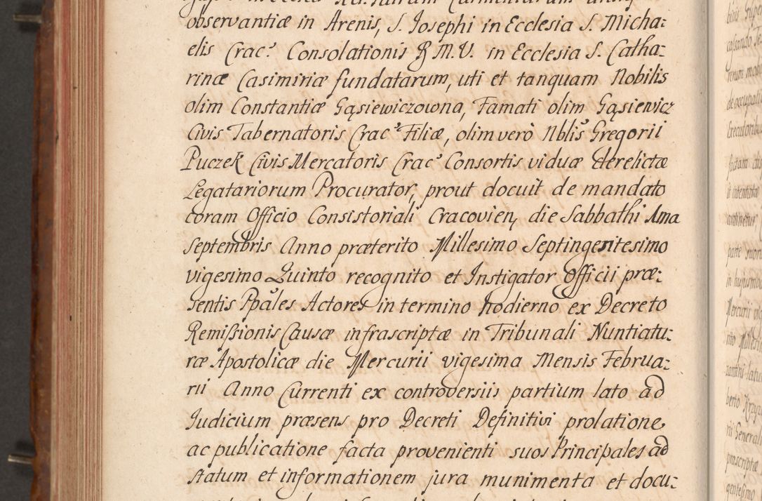 Zdjęcie nr 517 dla obiektu archiwalnego: Acta actorum episcopalium R. D. Constantini Feliciani in Szaniawy Szaniawski, episcopi Cracoviensis, ducis Severiae per annos 1724 - 1727 conscripta. Volumen II