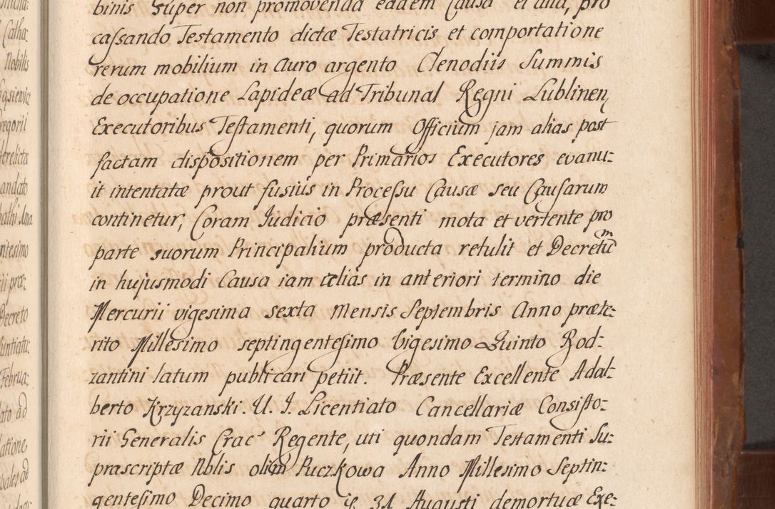 Zdjęcie nr 518 dla obiektu archiwalnego: Acta actorum episcopalium R. D. Constantini Feliciani in Szaniawy Szaniawski, episcopi Cracoviensis, ducis Severiae per annos 1724 - 1727 conscripta. Volumen II