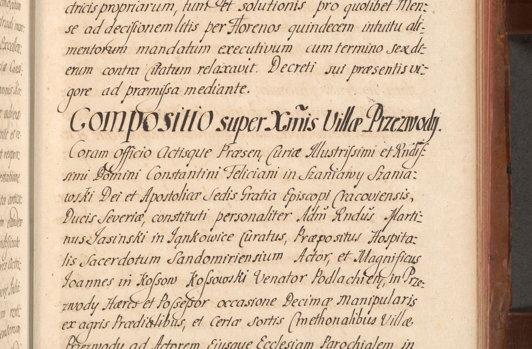 Zdjęcie nr 512 dla obiektu archiwalnego: Acta actorum episcopalium R. D. Constantini Feliciani in Szaniawy Szaniawski, episcopi Cracoviensis, ducis Severiae per annos 1724 - 1727 conscripta. Volumen II