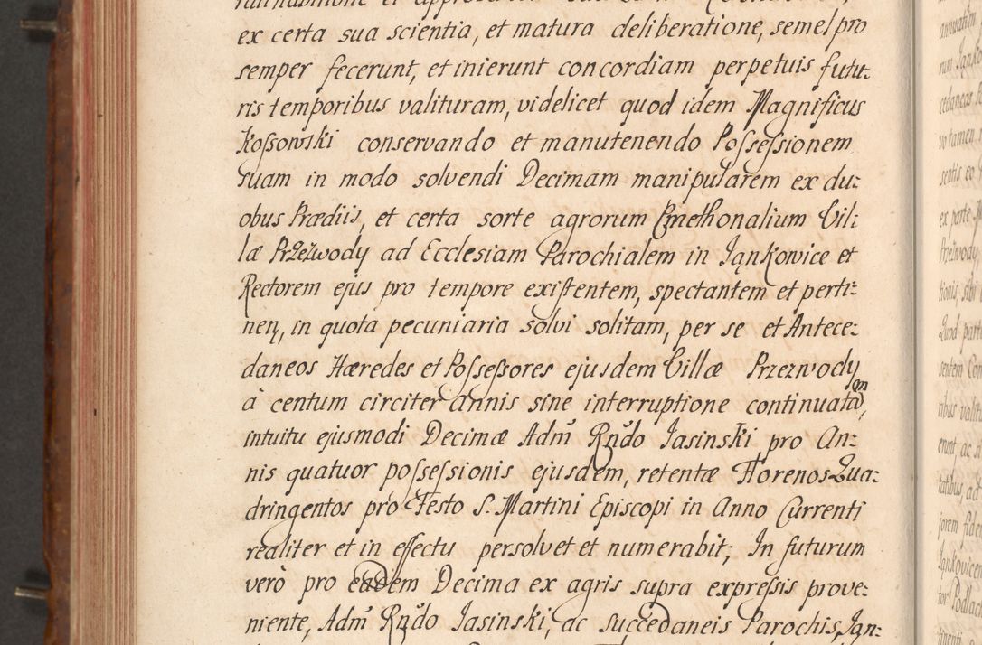Zdjęcie nr 513 dla obiektu archiwalnego: Acta actorum episcopalium R. D. Constantini Feliciani in Szaniawy Szaniawski, episcopi Cracoviensis, ducis Severiae per annos 1724 - 1727 conscripta. Volumen II