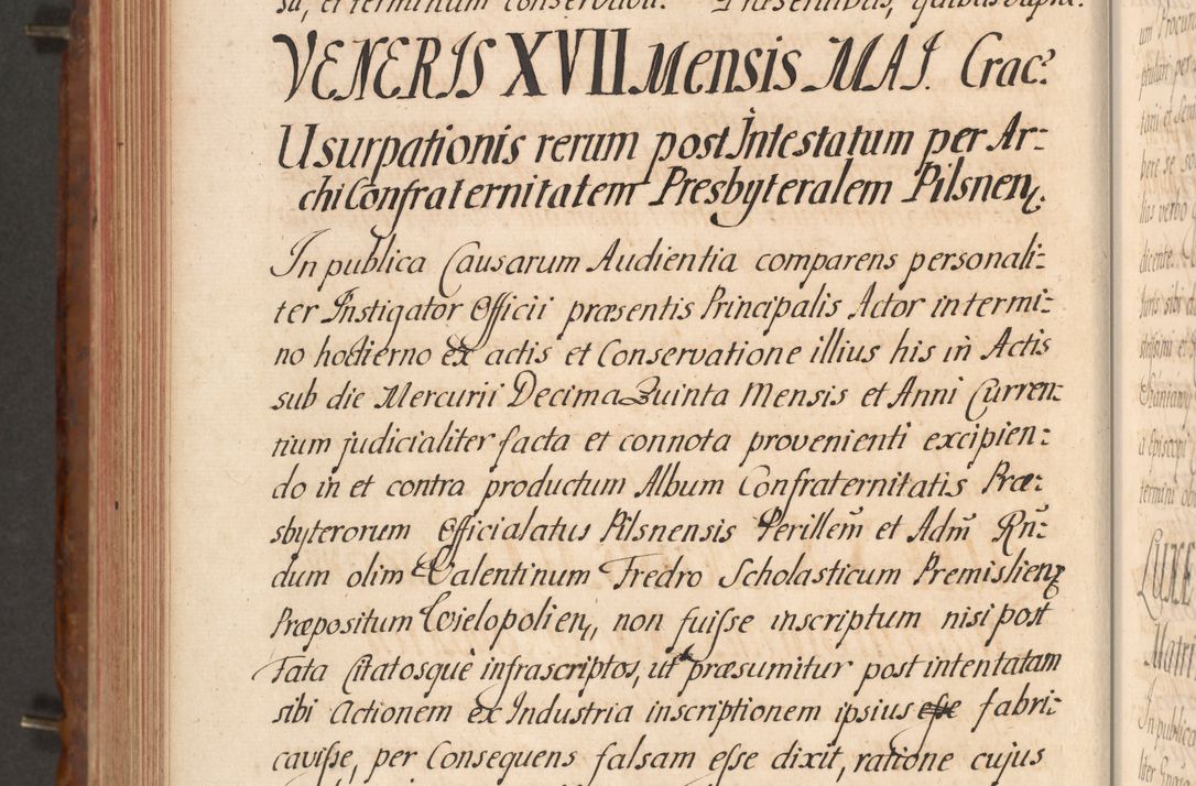 Zdjęcie nr 509 dla obiektu archiwalnego: Acta actorum episcopalium R. D. Constantini Feliciani in Szaniawy Szaniawski, episcopi Cracoviensis, ducis Severiae per annos 1724 - 1727 conscripta. Volumen II