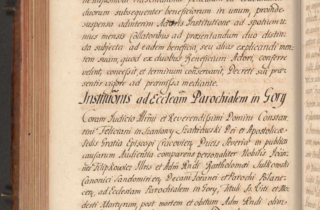 Zdjęcie nr 503 dla obiektu archiwalnego: Acta actorum episcopalium R. D. Constantini Feliciani in Szaniawy Szaniawski, episcopi Cracoviensis, ducis Severiae per annos 1724 - 1727 conscripta. Volumen II